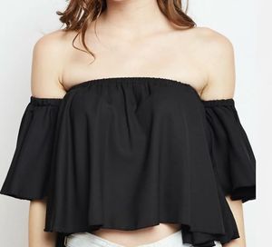 Black Off-Shoulder Top