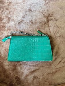 Green Croc Handbag