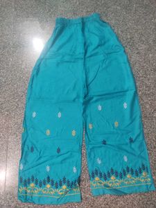 Teal Embroidered Kurta Set