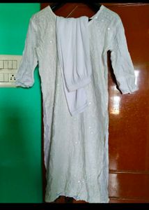 New White Kurti & Leggings
