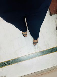 New Baggy Wide Leg Navy Blue Trousers