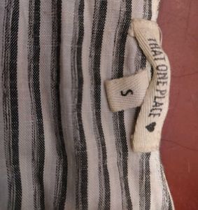 Striped Tie-Front Top