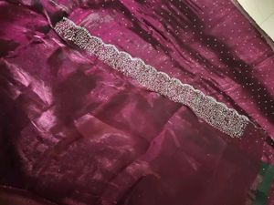 wine party wear saree