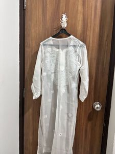 White Embroidered Kurti