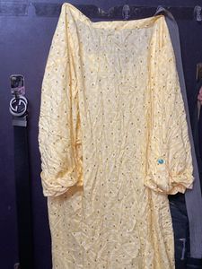 Embroidered Yellow Kurta