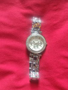 Addic Silver Rhinestone Watch