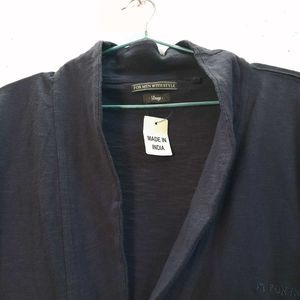 Sweater Navy Blue Cardigan with Pockets