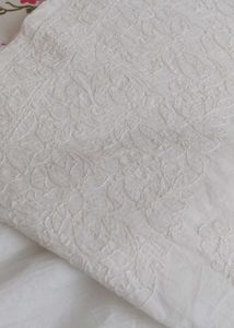White Chikankari Wide Leg Plazzo