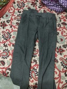 Gray Casual Pants