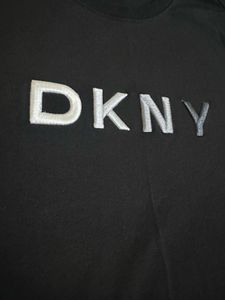 DKNY Black Embroidery Tee