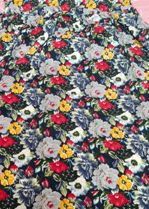 Boho Floral Mirror Work Tunic Top Dress