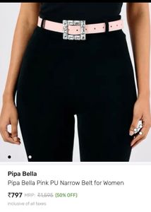 Pipa Bella Pink Belt