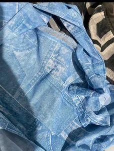 Stylish Blue korean y2k Top