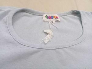 Blue Flower Applique Top