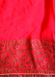 Fresh Double Shade Colour Saree With Blouse