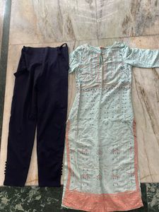 W Brand Embroidered Kurti