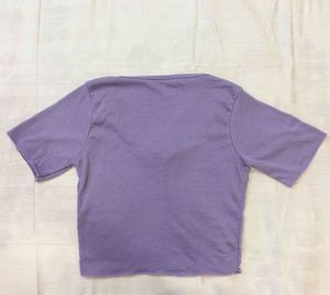 Cute Purple Crop Top