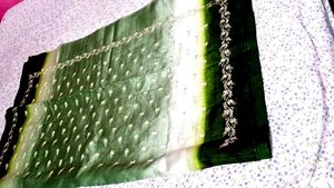 Elegant Green Silk  Saree2