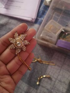 Sparkling Flower Earrings