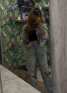 Ripped Jeans &amp; Denim Jacket