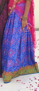 customised Traditional pochampally design skirt  oNly once used