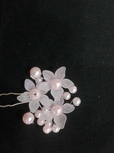 Floral Pearl Hair Pins (Set of 3)