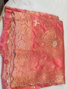Elegant Pink Saree (Issue)