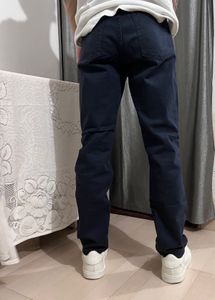 Navy Blue Straight Fit Jeans