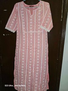 PINK Floral Print Dress