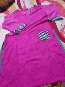 rayon fabric long kurti