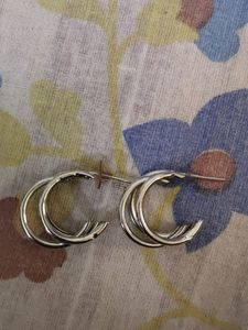 Silver Hoops
