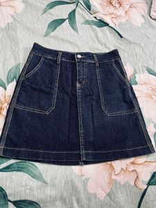 Denim Short Skirt