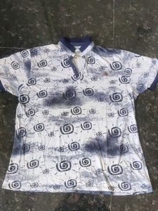 4xl Patterned Polo Shirt