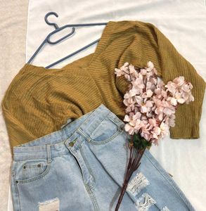 🎁Buy1 Get1 Free Back Knot Crop Top