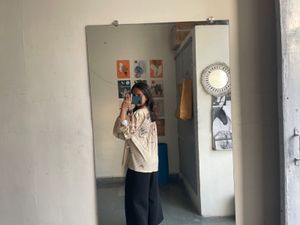 Vintage Floral Tie-Neck Blouse