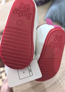 Baby Girl Shoes - White &amp; Red