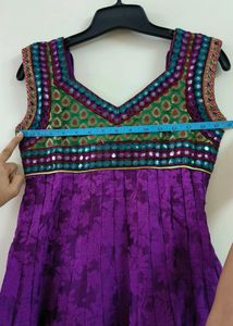 Anarkali in Regal Purple