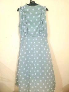 Sage Green Polka Dot Dress