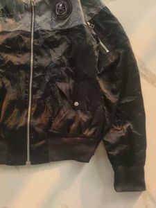 ADIDAS ZIPPER UPPER JACKET BLACK