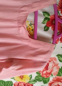 Pink Sweetheart Neck Kurti! 🩷