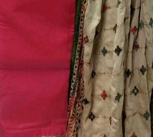 Chanderi Embroidery Salwar Suit