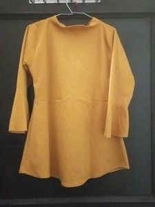 Mustard Checkered Top (New)