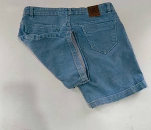 Light Wash Denim Shorts