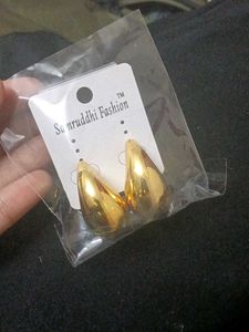 Beautiful Golden Teary Studs
