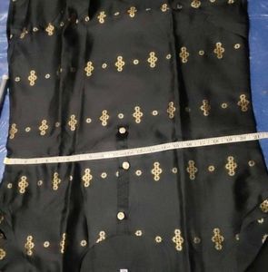 Black Silk Kurti