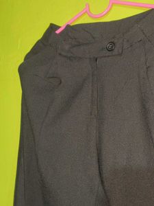 Black Straight Trouser Pants