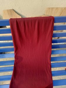 Women Long Ribbed Skirt