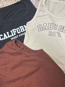 3 Crop Tops Combo