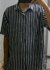 Blue And White Strip Shirt
