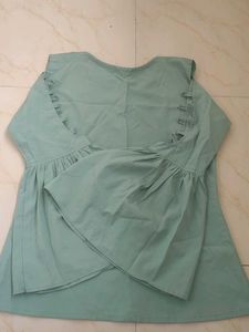 Cute Floral Cut Out Top